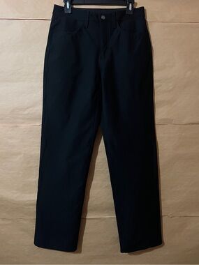 Lululemon | EasyFive Mid Rise Relaxed Straight Pants Utilitech Black Size 28